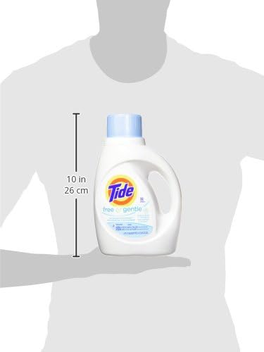Tide Free & Gentle Liquid Laundry Detergent, Unscented, 1.47 L (32 Loads)