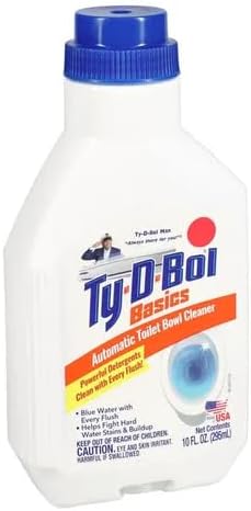 Automatic Toilet Bowl Cleaner Liquid In-Tank Liquid Cleaner for Toilet Bowl, Original Blue, 10 Oz (Pack of 4)