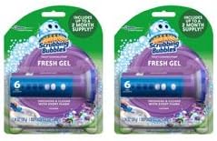 Scrubbing Bubbles (Pack of 2) Toilet Cleaning Gel 1 Dispenser 6 Gel Stamps Lavender Meadow 1.34 OZ