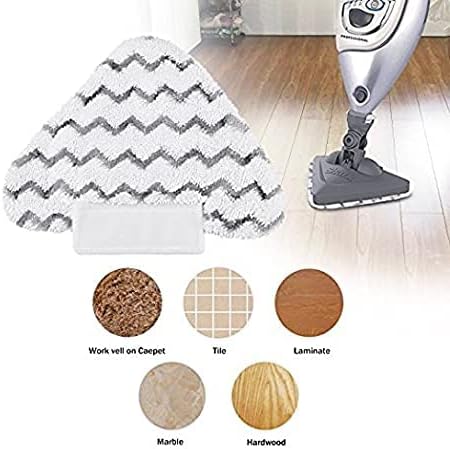 6 Pack Steaming Mop Replacement Pads Triangle for Shark Lift-Away Genius S3973 S3973D S5003D S6001 S6002 3973WM S5002 Steam Pocket Mop Series