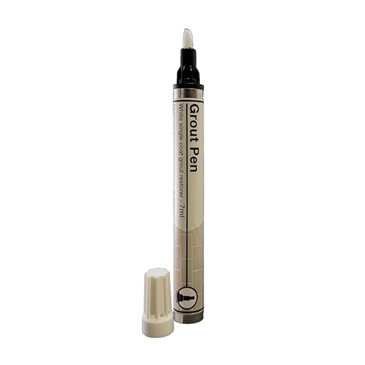 Grout Pen Twin Pack | White | 2 x 7ml/0.24 fl oz | Make the Appearance of Grout Cleaner