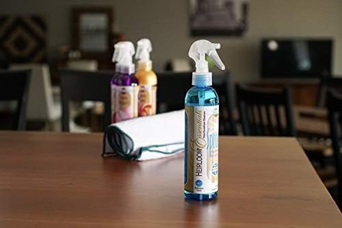 Heirloom Essentials Fine Furniture Polish Spray - Wood Floor Polish Safe for Hardwood, Glass & Metal - Wood Furniture Cleaner Spray Bottle for Dusting - No Silicone, No Wax, No Ammonia (Natural, 8 oz)