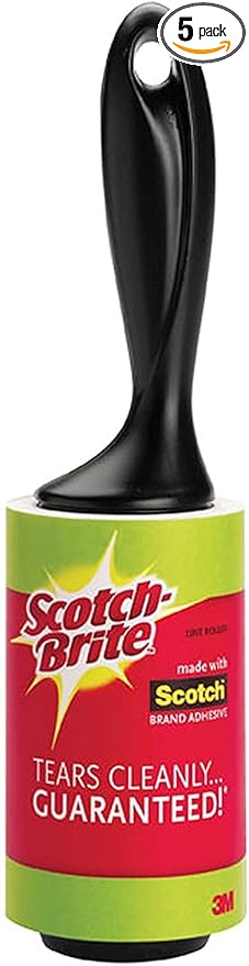Scotch Brite Value Pack Lint Roller 80 Sheets (Pack of 5)