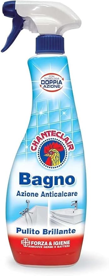 CHANTE CLAIR Bagno Spray, Bathroom Cleaner with Limescale Protection, 625ml