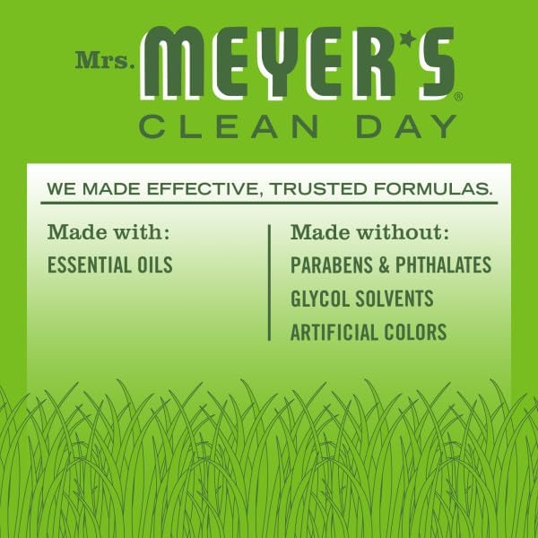 Mrs. MEYER'S CLEAN DAY Multi-Surface Everyday Cleaner, Fresh Cut Grass Scent, 16 Fl Oz (Pack of 6)