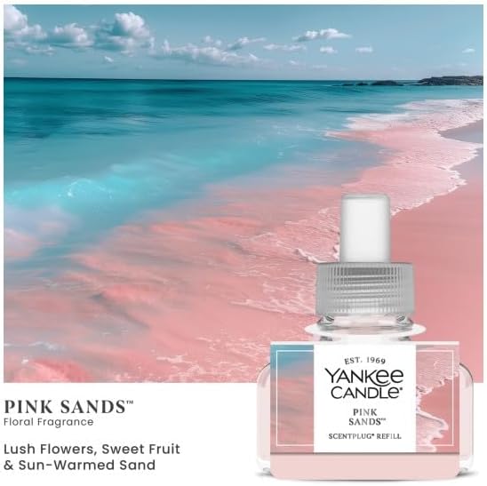 Yankee Candle Electric Plug Refill Scent (Pack of 4, Beach Bonanza)