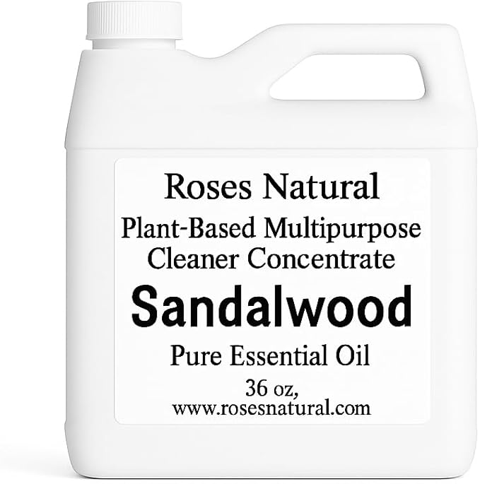 Multipurpose Cleaner Concentrate, 36 oz | Plant-Based, Non-Toxic, Biodegradable | Streak-Free Cleaning for Kitchen, Bathroom, Glass & Floors (Sandalwood)