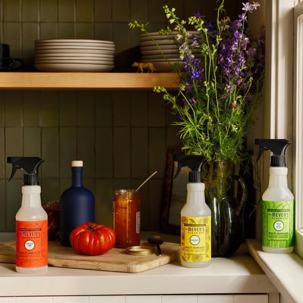 Mrs. MEYER'S CLEAN DAY Multi-Surface Everyday Cleaner, Tomato Vine Scent, 16 Fl Oz (Pack of 6)