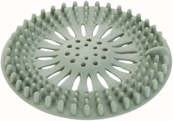Shower Drain Hair Catcher 4 Pack – Silicone Bathtub Drain Cover, Hair Catcher for Shower Drain, Anti-Clog Drain Protector for Bathroom Tub, Kitchen Sink & Laundry, Flexible Reusable Drain Strainer
