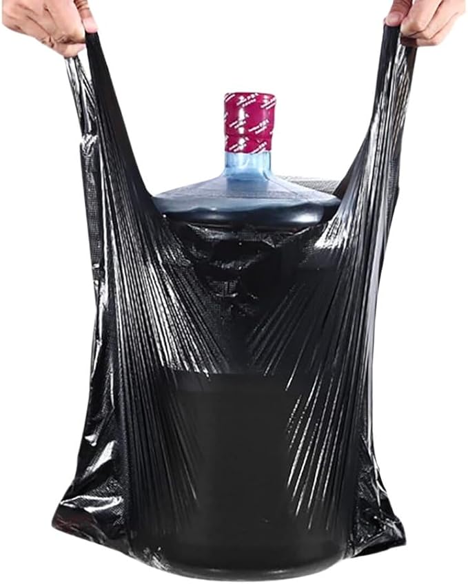 HANDLE TIE FLEX BLACK TALL KITCHEN TRASH BAGS, 13 GALLON, 48 CT