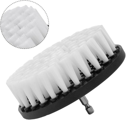 Inch Soft Bristle Electric Drill Brush Cleaner Attachment for Carpet, Rug, Leather Upholstery, Sofa, Chair, and Furniture Cleaning — Compatible with All