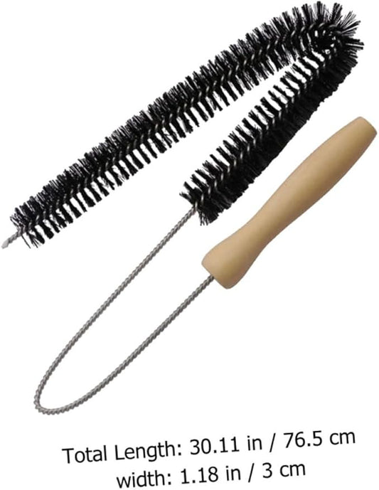 Dryer Vent Cleaning Brush 27.95 Inch Flexible Lint Remover with Bendable Wire Shaft and Non-Slip Handle for Refrigerator Coil and Appliance Dust Cleaning