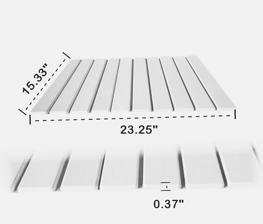 Roll-Up Stone Mat - Premium Diatomaceous Earth Dish Drying Rack, Water Absorbent Roll-Out Dish Drying Mat for Kitchen Countertops, Eco-Friendly, Quick-Dry Surface White