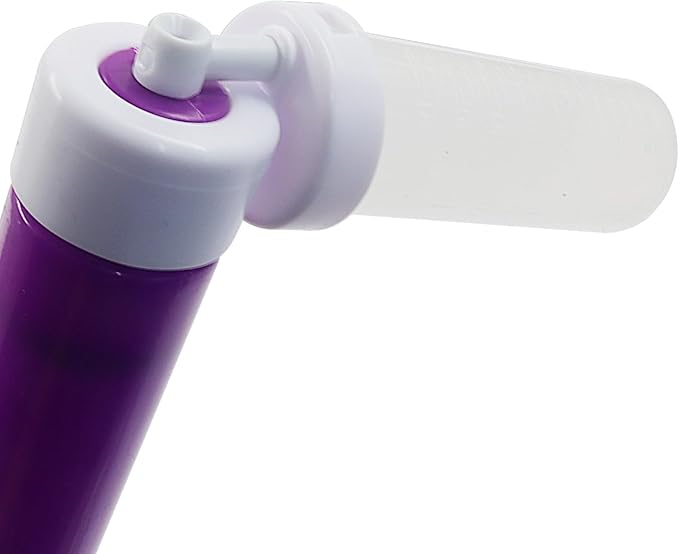 1 Kit Manual Cake Airbrush, Airbrush Pump Coloring Spray Gun 4 Pcs Tube, DIY Baking Tools Cake Decorating for Kitchen/Cakes Cupcakes Cookies and Desserts(Purple)