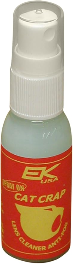 EK USA, Cat Crap Multi-Use Anti-Fog Spray, for any Optics, Coatings, Eyeglass Lens Cleaner, Spray On - 1 Ounce Bottle
