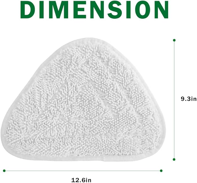 Diteje 4 Pack Replacement Triangle Mop Pads,Washable Refill Heads Compatible with O-ceda Microfiber Steam