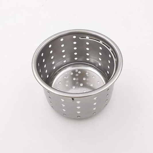 GZILA Kitchen Sink Drain Basket Only, 3-inch Basket for Kitchen Sink Strainer Replacement, Deep Cup with Handle, SUS 304 Stainless Steel