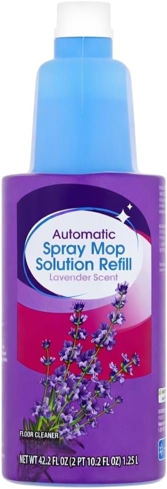 Automatic Spray Mop Floor Cleaning Solution Refill – Lavender Scent, 42.2 fl oz (Pack of 1)