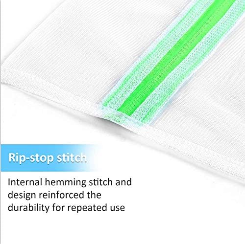 GOGOODA Mesh Laundry Bags for Delicates Durable Protective Wash Bags Travel Storage Bags for Intimates Lingerie, 6PCS (3L,3M)