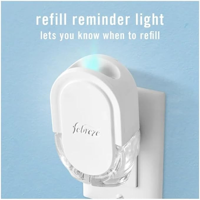 F'ebreze Plug In Air Freshener Fade Defy Plugs, Scented Oil Warmer Device ~ 8 Fl Oz ~ 2 Count.