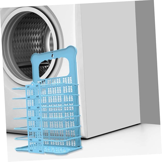 Foldable Laundry Basket Wall Hanging Clothes Storage Basket Space-Saving No Drill Design for Easy Installation Organizer for Bathroom and Laundry Room Portable and Stylish
