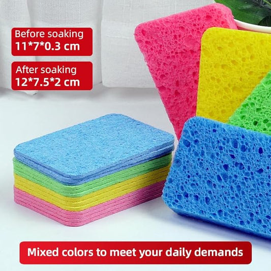 24 - Pack Non-Scratch Scrub Sponges - Sponges for Dishes and Washing Dishes, Cleaning Sponges for Kitchen Home and More(Mixted)