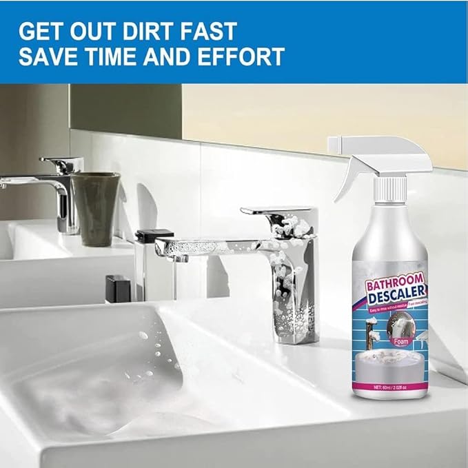 Multipurpose Bathroom Foam Cleaner, Stubborn Stains Cleaner, Bathroom Foaming Cleaner, Bathroom Foam Cleaner Spray (60ML,1PC)
