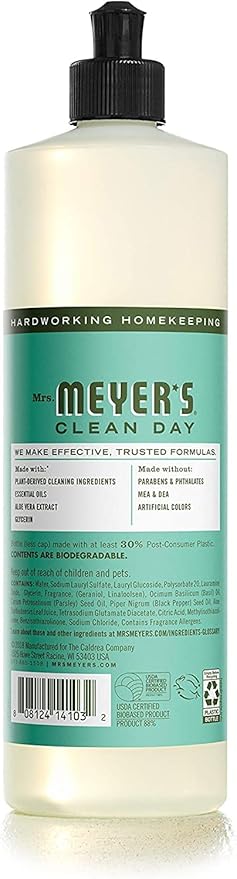 MRS. MEYER'S CLEAN DAY Dish Soap Variety (Lemon Verbena + Basil + Honeysuckle, 1CT