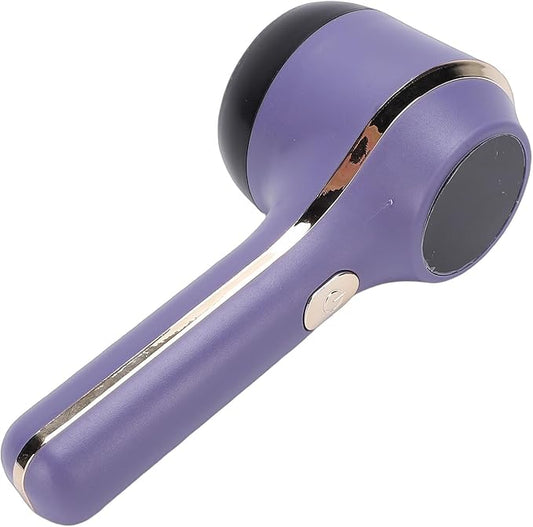 Sorandy Fabric Shaver, Electric Lint Remover Rechargeable with 3 Speeds, Digital Display 6 Leaf Blades Portable Sweater Defuzzer, Ideal for Clothes, Furniture, Sweater & Blanket (Purple)