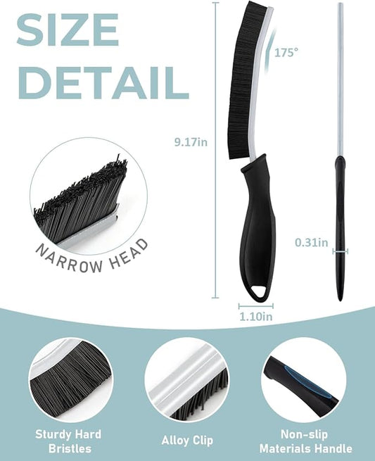 SXhyf Cleaning Brush - Hard Bristle Crevice Cleaning Brush, Multifunctional Gap Scrub Brush, Home Essentials, Bathroom Cleaner Tools for Household Use, Kitchen, Window, Faucet(S1110SE) (6, Multicolor)