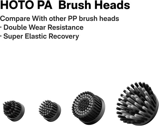 HOTO 16 PCS Replacement Brush Heads for Wand™ Grout Brush, Suitable Electric Scrubber Only, Cordless Spin Scrubber Accessories for Tiles, Grout, Corners, Crevices