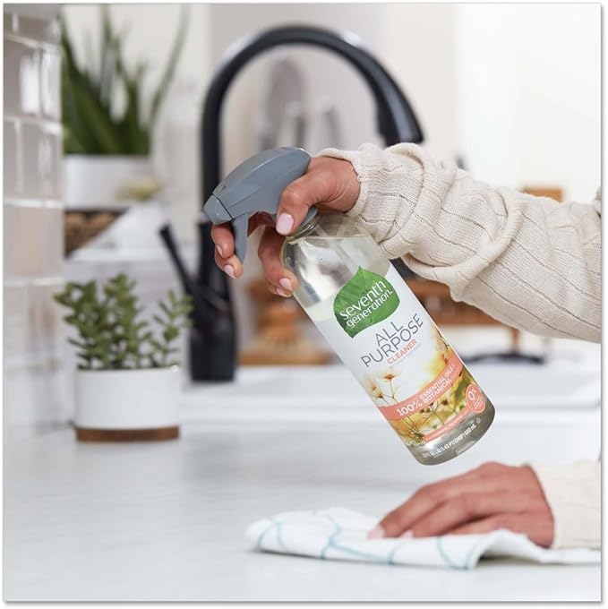 Natural All-Purpose Cleaner, Morning Meadow, 23 Oz Trigger Spray Bottle, 8/Carton