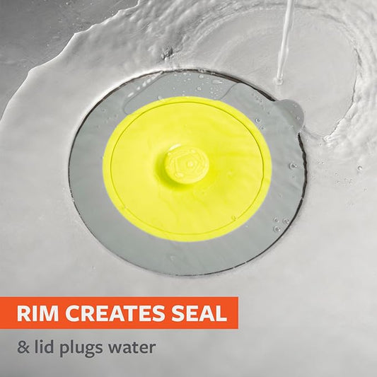 Full Circle Sinksational Sink Strainer - Stainless Steel Mesh, Prevents Clogs, Kitchen Sink, Eco-Friendly, Durable - Green