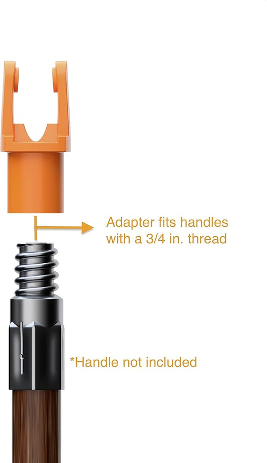 Fuginator Scrub Brush for Tile & Grout: Stiff Nylon Bristle Scrubbing Brush & Handle Connector - Bathtub / Shower Scrubber for Floor Joints & Seams - Cleaning Brushes & Supplies for Bathroom & Kitchen