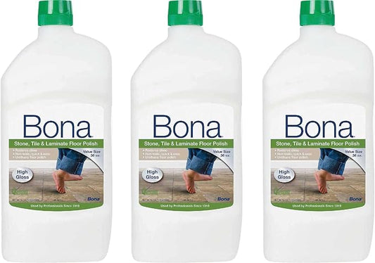 Bona Stone Tile & Laminate Floor Polish, 32 oz, 3 Pack