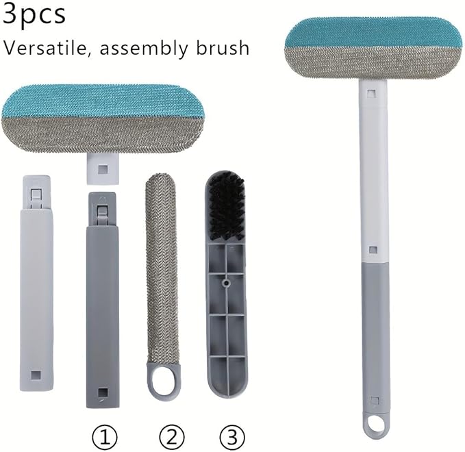 Pet Hair Remover, 4-in-1 Reusable Dog & Cat Hair Removal Tool – Standard Handle (17.7"), 1-Pack, Effective Lint Brush for Furniture, Couch, Carpet, Car Seats & Window Screens