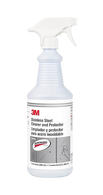 3M Stainless Steel Cleaner and Protector with Scotchgard, Ready-to-Use with Flip-Top Cap, Case of 6