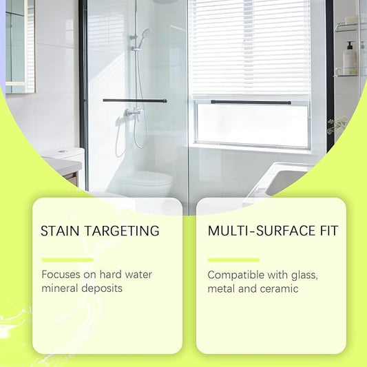 Hard Water Remover, Shower Cleaner for Shower, Glass, Toilet, Water Pipe, Limescale Buildup Remover All-Purpose Bathroom Cleaner for Glass, Shower Doors, Tiles, Toilet, Tub, Sink & Water Pipes