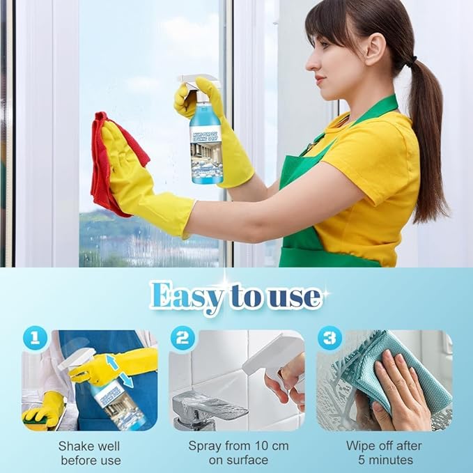 2PC Spray Splash Cleaner, 2026 New Multi-Purpose Handheld Degreaser, Upgraded Foam spray for Ovens, Easy to Use Grime Remover for Household Cleaning, Convenient Handheld Cleaner for Home Family