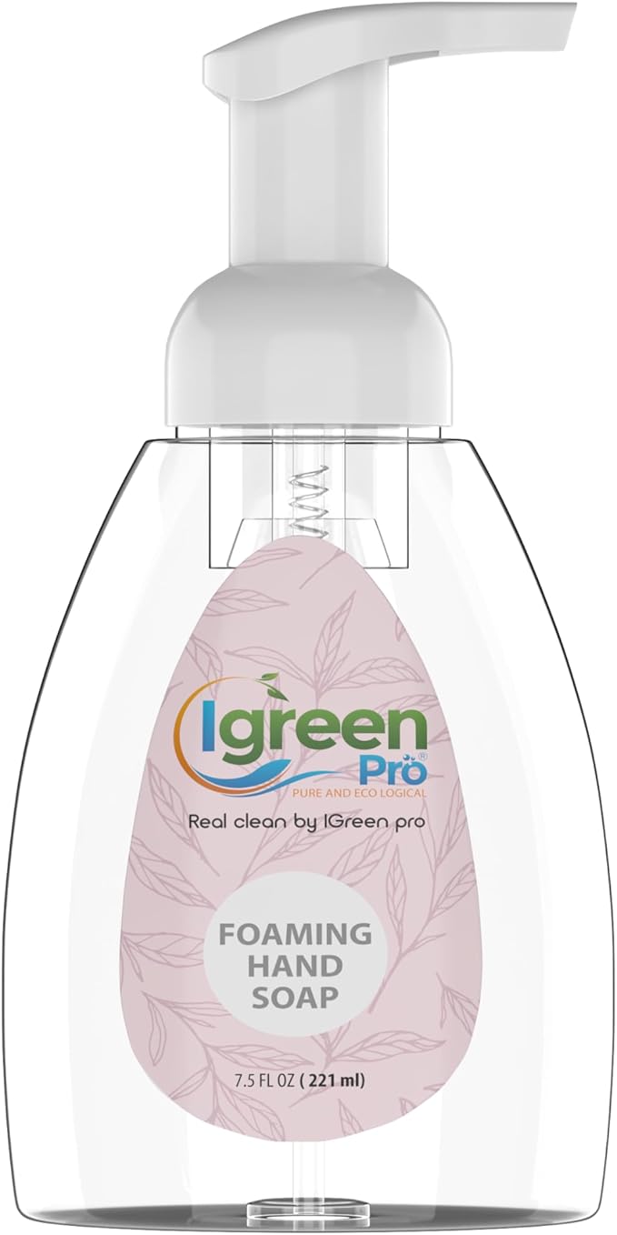 Starter Cleaning Kit I Multi Surface Cleaner I Bathroom Cleaner I Liquid Laundry Detergent I Hand Foaming Soap I Floor Cleaner I Three Free Bottles