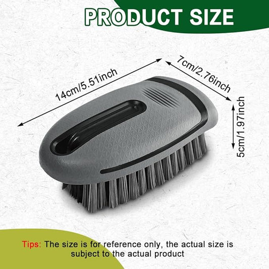 Carpet and Upholstery Cleaning Brush, Stiff Bristle Carpet Detailing Scrubber Brush, Multi-Functional Car Detailing Scrub Brushes, Cleaning Brushes for Car and Home Couch Floor Mats (Gray)