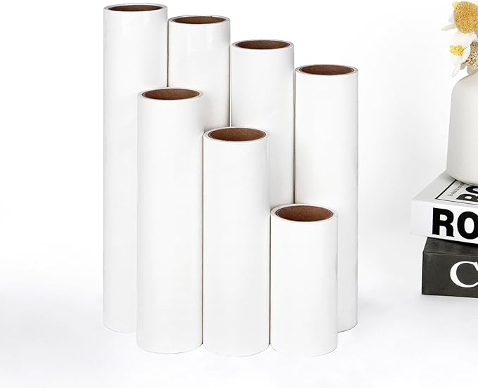 7.9 inch Lint Roller Refills Only, Extra Sticky Tape Roller Refills for Large Floor Lint Roller 7.9'' Width Sticky Roller Replacment Refill Pack of 5 Rolls, Total 300 Sheets (7.9'' Wide)