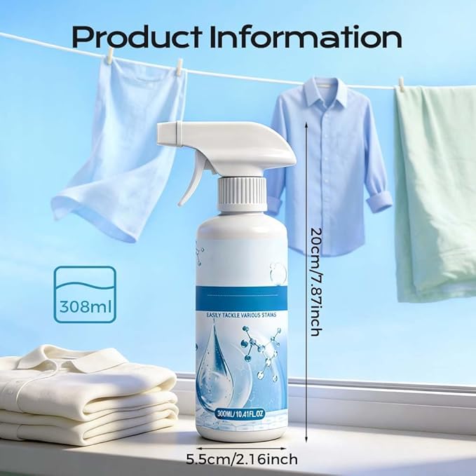 Cleanse Natural Clothing Emulsifier, 2026 New Upgrade Non Ionic Emulsifier Clothing Cleaner, Powerful Spot Stain Remover Laundry Spray, No Damage Fabric Conditioner Restore Faded Color (3pcs)