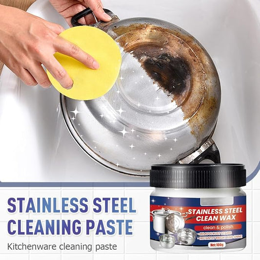 2025 New Premium Rust Remover for Kitchen and Home, Stainless Steel Scratch Remover for Appliances for Oven, Sink, Fridge & Cookware, Cleans Grease, Scuffs & Restores Shine (1)