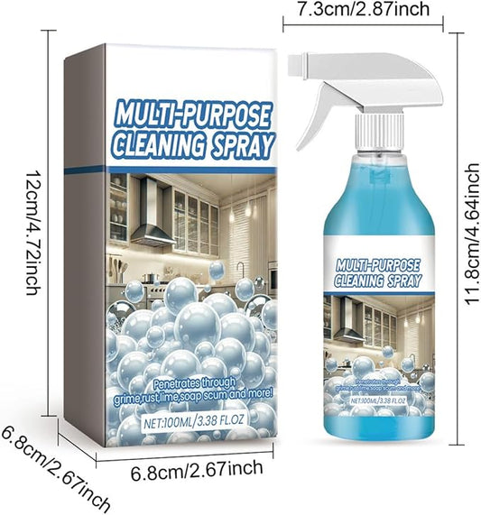Degreaser Cleaning Spray, Fast Acting And Efficient Formula, 100ml, Kitchen Grime Remover, Window Glass Degreaser, Safe And Convenient Application, For Appliances, Countertops, Window, Bathrooms