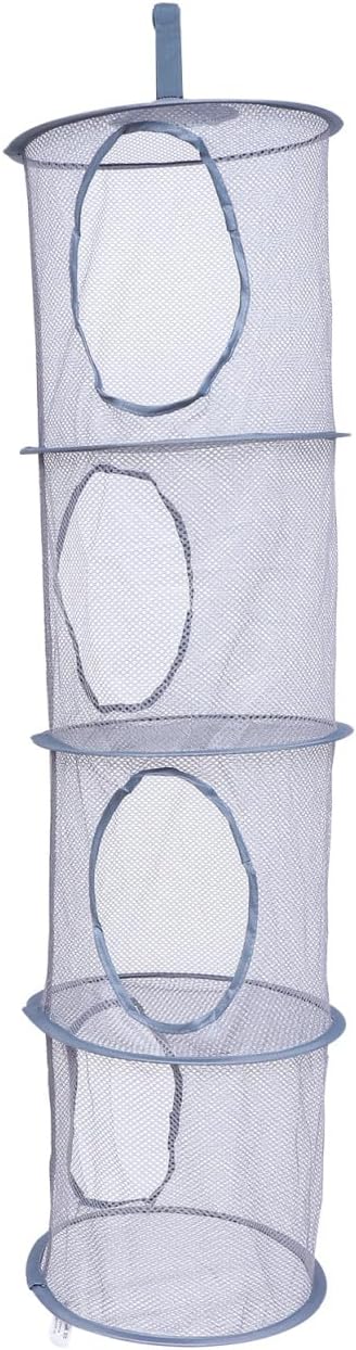 Foldable Mesh Laundry Drying Basket for Clothes Toys and Items Breathable Hanging Storage Organizer for Easy Drying and Space Saving