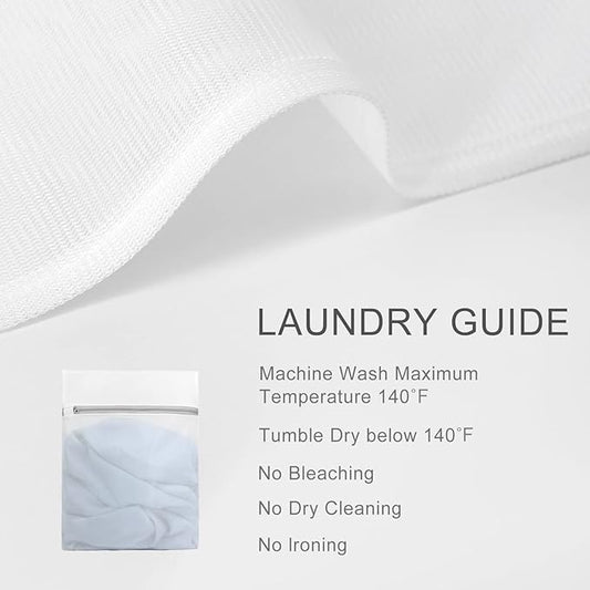 Muchfun 4Pcs Durable Fine Mesh Laundry Bags for Delicates 24 x 24 Inches (4 XX-Large)