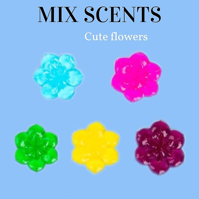 Toilet Gel Stamp, Mix Scents Toilet Bowl Cleaners, Fresh Gel Toilet Bowl Cleaning Stamps with Clean and Prevent Limescale (5 Pcs)