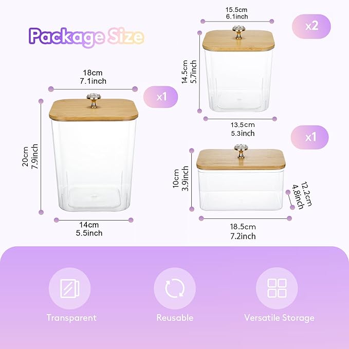 POLRAI 4 Pack Laundry Pod Containers and Dryer Sheet Holder for Laundry Room Organization Clear Jars with Lids and Labels for Laundry Detergent Laundry Pods Dry Sheet Organizing