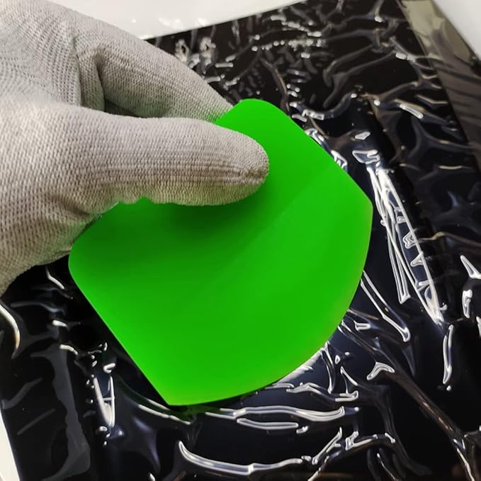 Green Fan Compact Squeegee Rubber Scraper Tool